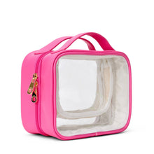 Load image into Gallery viewer, "Mojo" Clear Train Case (Personalizable)