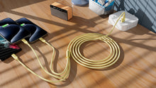 Load image into Gallery viewer, Fast Charging 3-in-1 Cable - USB-A to USB-C & Iphone, 6ft