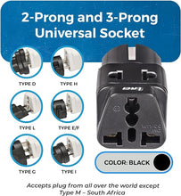 Load image into Gallery viewer, European Grounded Adapter Plug