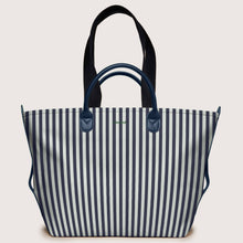 Load image into Gallery viewer, The Canvas Go-Tote - Navy Stripe