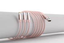 Load image into Gallery viewer, Fast Charging 3-in-1 Cable - USB-A to USB-C & Iphone, 6ft