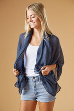 Load image into Gallery viewer, Tickled Pink - Insect Shield Scarves Navy