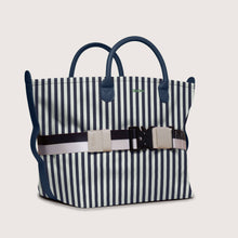 Load image into Gallery viewer, The Canvas Go-Tote - Navy Stripe