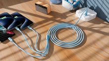 Load image into Gallery viewer, Fast Charging 3-in-1 Cable - USB-A to USB-C & Iphone, 6ft