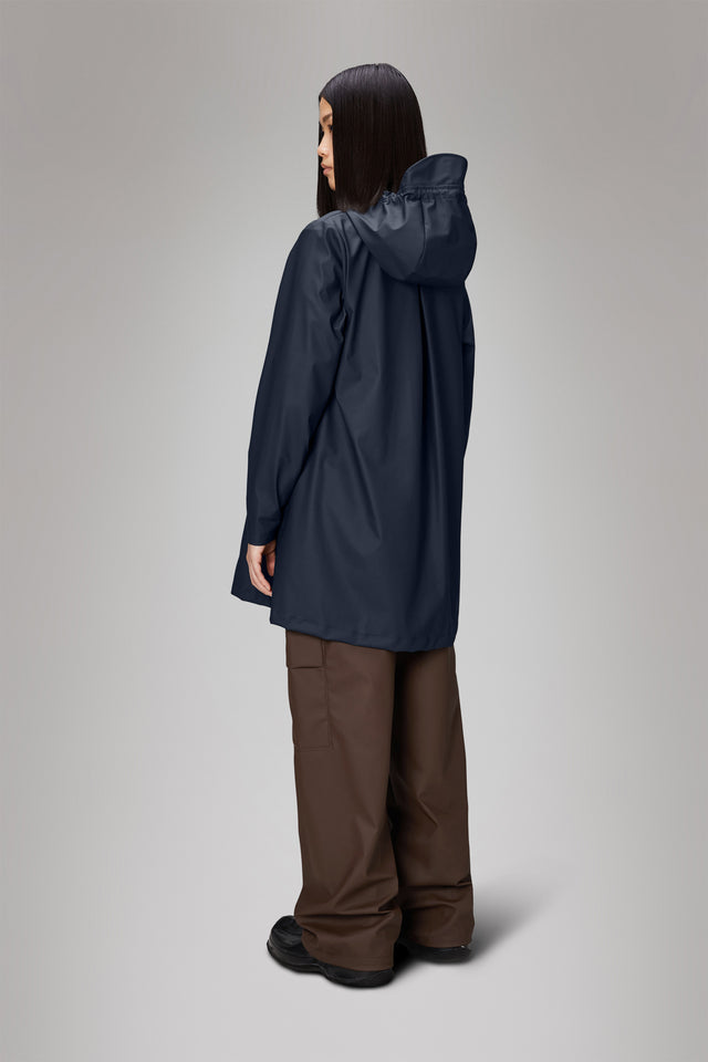 Rains - A Line Waterproof Jacket Navy – 1920 - The Travel Store