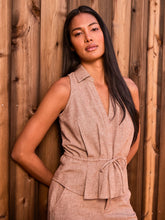 Load image into Gallery viewer, Nic & Zoe - Linen Cotton Cinch Vest