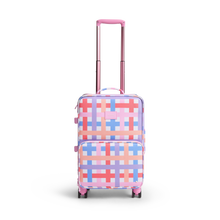 Load image into Gallery viewer, State Bags - Logan Suitcase Multi Plaid Pink