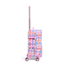 Load image into Gallery viewer, State Bags - Logan Suitcase Multi Plaid Pink