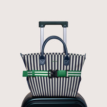 Load image into Gallery viewer, The Mini Canvas Go-Tote - Navy Stripe