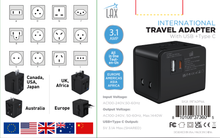 Load image into Gallery viewer, Travel Adapter with 1x USB-C 3.1A 5V and 1 USB - Retail Pack