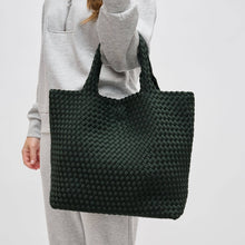 Load image into Gallery viewer, Sky's The Limit - Medium Woven Neoprene Tote Nude