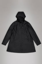 Load image into Gallery viewer, Rains - A Line Waterproof Jacket Black