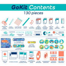 Load image into Gallery viewer, First Aid GoKit (130 pcs)