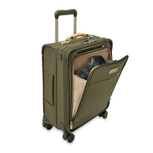 Load image into Gallery viewer, NEW* Briggs & Riley - Baseline - Global 21" Carry-On Expandable Spinner Olive