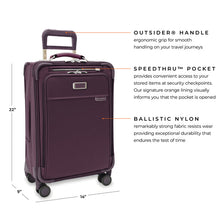 Load image into Gallery viewer, Limited Edition - Briggs & Riley - Baseline - Essential Carry-On Spinner Plum