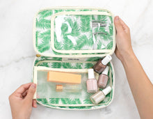 Load image into Gallery viewer, BLVD - Megan Nylon Leather Cosmetic Case