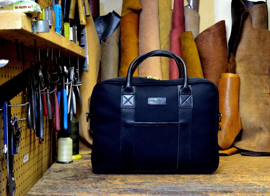 Kaehler 1920 The Brief Canvas/Leather Kaehler Luggage 1920 The