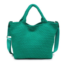 Load image into Gallery viewer, Sky's The Limit - Medium Woven Neoprene Tote Nude

