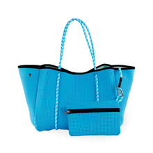 Load image into Gallery viewer, LARGE NEOPRENE TOTE BAG BABY BLUES
