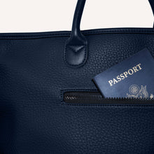 Load image into Gallery viewer, The Vegan Leather Go-Tote - Navy
