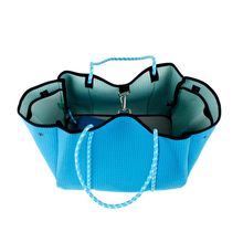 Load image into Gallery viewer, LARGE NEOPRENE TOTE BAG BABY BLUES
