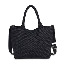 Load image into Gallery viewer, Sky's The Limit - Medium Woven Neoprene Tote Nude
