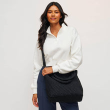 Load image into Gallery viewer, Sky's The Limit - Medium Woven Neoprene Tote Nude
