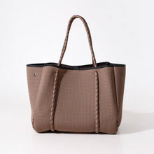 Load image into Gallery viewer, LARGE NEOPRENE TOTE BAG MOCHA BROWN
