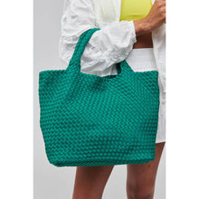 Load image into Gallery viewer, Sky's The Limit - Medium Woven Neoprene Tote Nude
