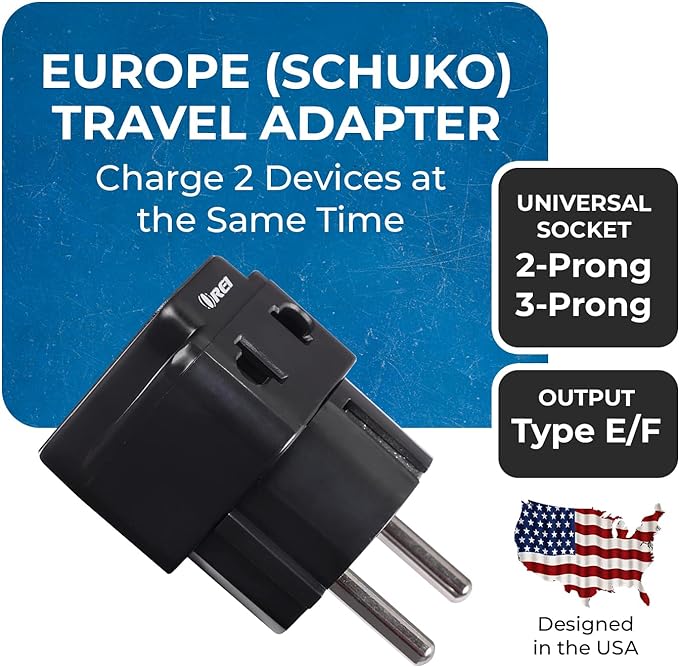 European Grounded Adapter Plug