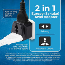 Load image into Gallery viewer, European Grounded Adapter Plug
