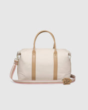 Load image into Gallery viewer, Alexis Stripe Weekender Travel Bag - Vanilla

