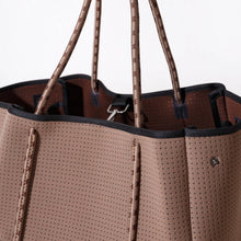 Load image into Gallery viewer, LARGE NEOPRENE TOTE BAG MOCHA BROWN
