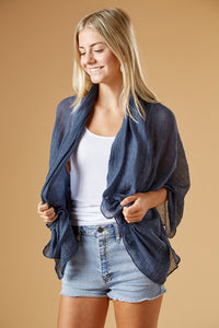 Tickled Pink - Insect Shield Scarves Navy