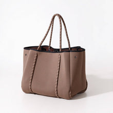 Load image into Gallery viewer, LARGE NEOPRENE TOTE BAG MOCHA BROWN
