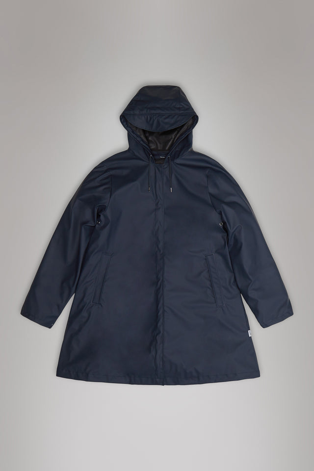 Rains - A Line Waterproof Jacket Navy – 1920 - The Travel Store