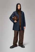 Load image into Gallery viewer, Rains - A Line Waterproof Jacket Navy
