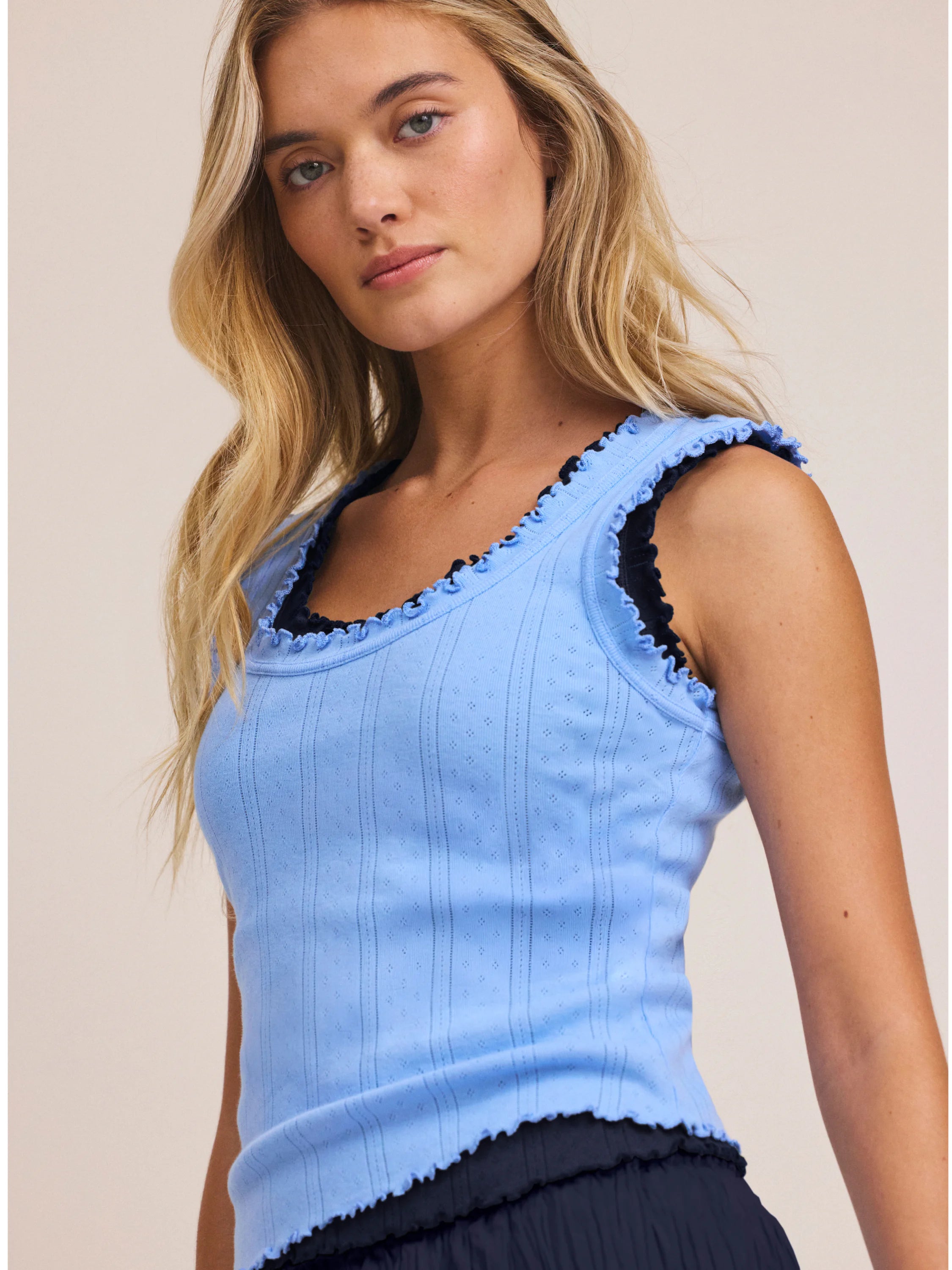 NZ by NIC+ZOE - Pointelle Rib Ella Tank Zephyr – 1920 - The Travel