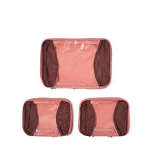 Load image into Gallery viewer, Baggallini - Set of 3 Compression Cubes 2 Medium + 1 Large Terracotta
