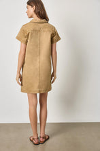 Load image into Gallery viewer, Lilla P - Twill Split Neck Collared Dress

