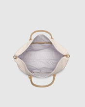 Load image into Gallery viewer, Alexis Stripe Weekender Travel Bag - Vanilla
