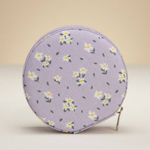 Load image into Gallery viewer, Daisy Cotton Travel Jewelry Box
