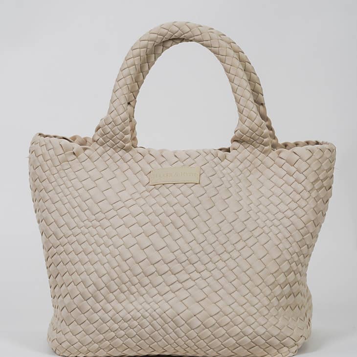 Parker & Hyde - Woven Tote Bone