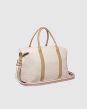 Load image into Gallery viewer, Alexis Stripe Weekender Travel Bag - Vanilla
