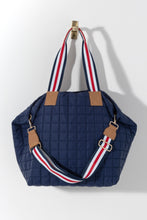 Load image into Gallery viewer, Ezra Travel Tote Navy
