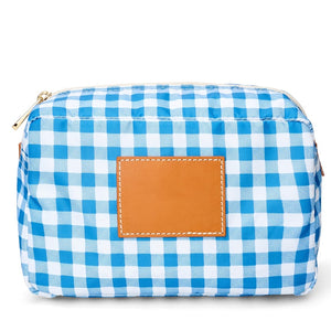 BLVD - Winnie Toiletry Pouch Blue Gingham