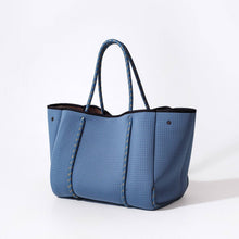 Load image into Gallery viewer, LARGE NEOPRENE TOTE BAG STORMY BLUE
