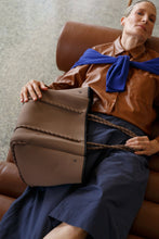 Load image into Gallery viewer, LARGE NEOPRENE TOTE BAG MOCHA BROWN
