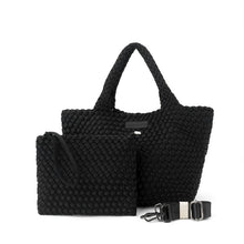 Load image into Gallery viewer, Parker &amp; Hyde - Woven Tote Black
