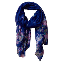 Load image into Gallery viewer, Tickled Pink - Vibrant Flower Insect Shield Scarf
